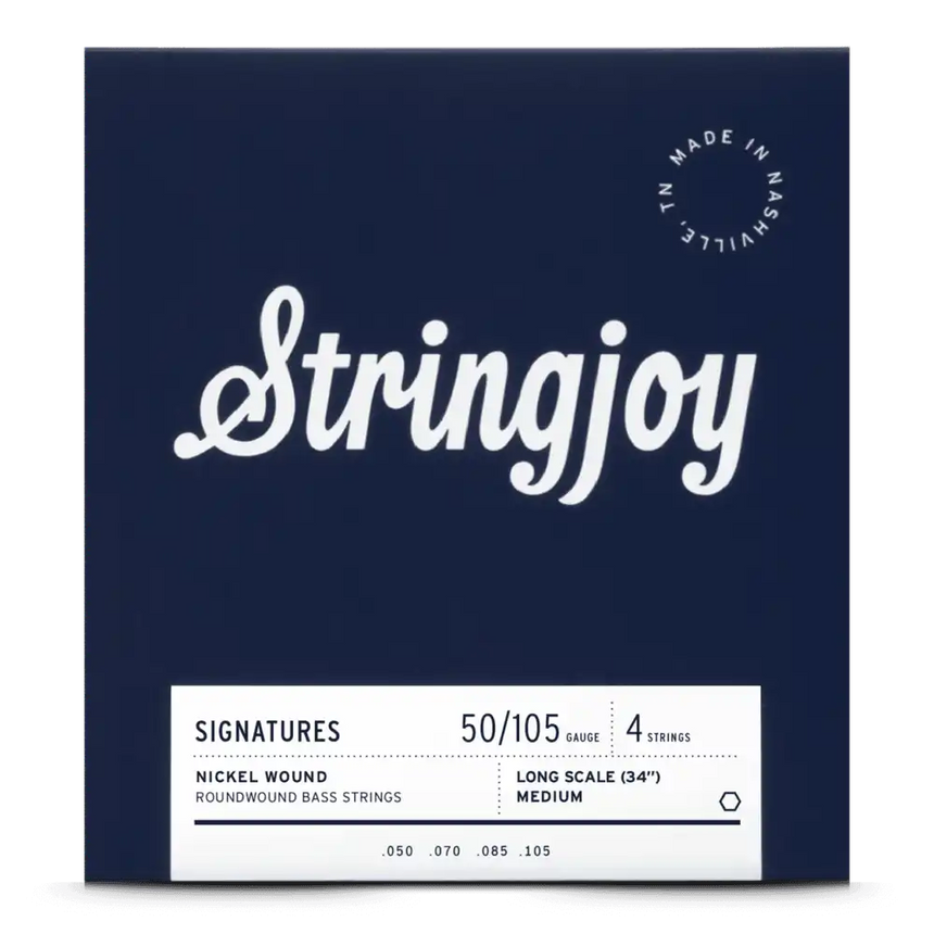 String joy 50-105 Long Scale 4 String Medium Gauge Signatures - Nickel Wound Bass Guitar Strings