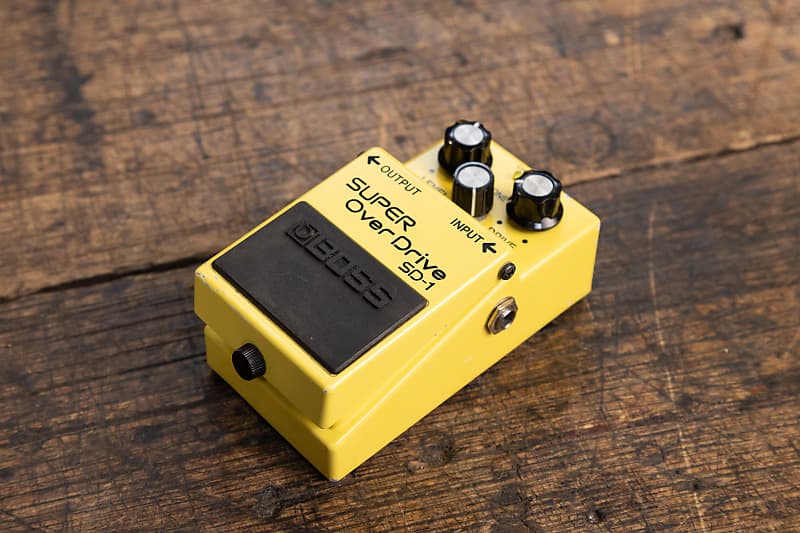 Boss SD-1 Super OverDrive (Silver Label) 1997 - Present - Yellow